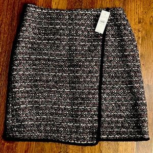 LOFT Black and White Tweed Skirt